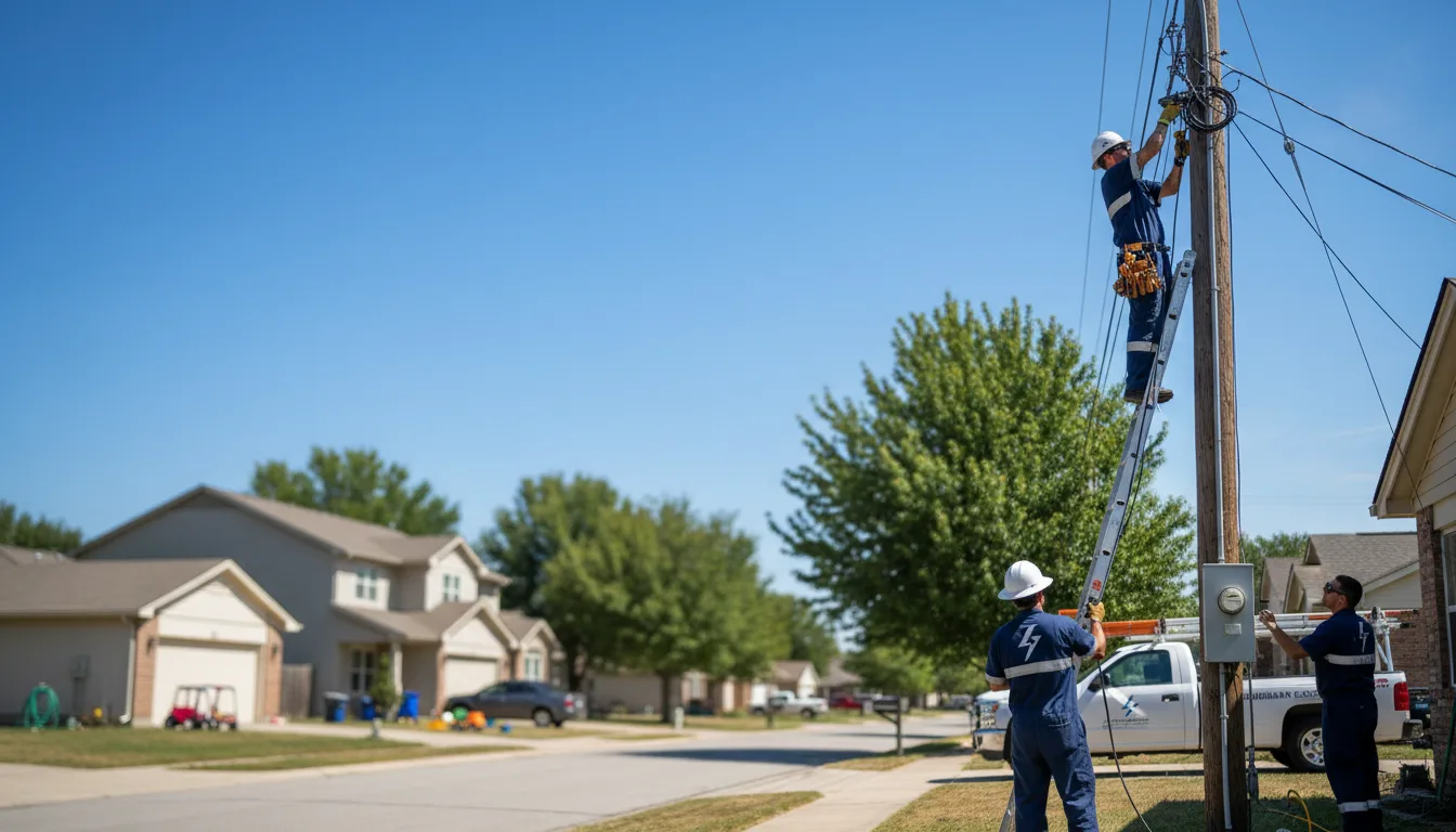 Residential electrician providing installation services in Horseshoe Bay, TX